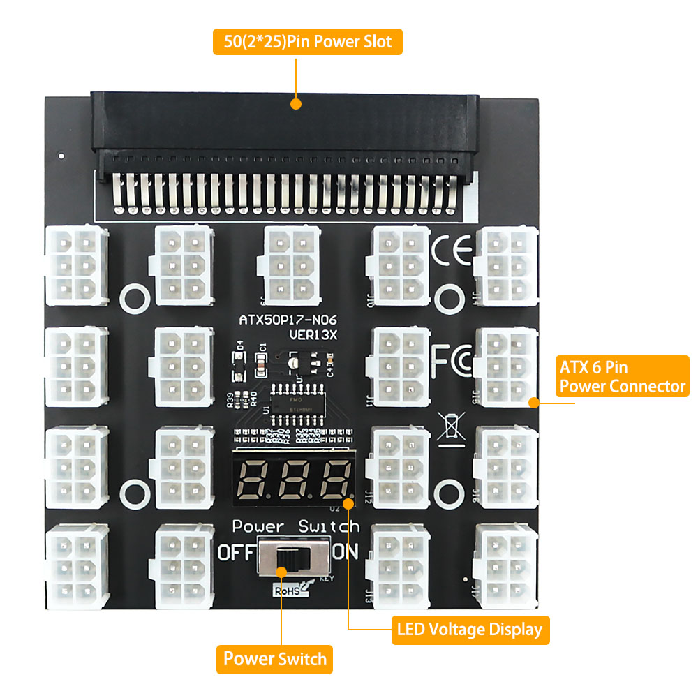 Für DELL 750W 1100W 1600W 2000 – 2400W Server Psu Breakout Board Bewertung und Preis