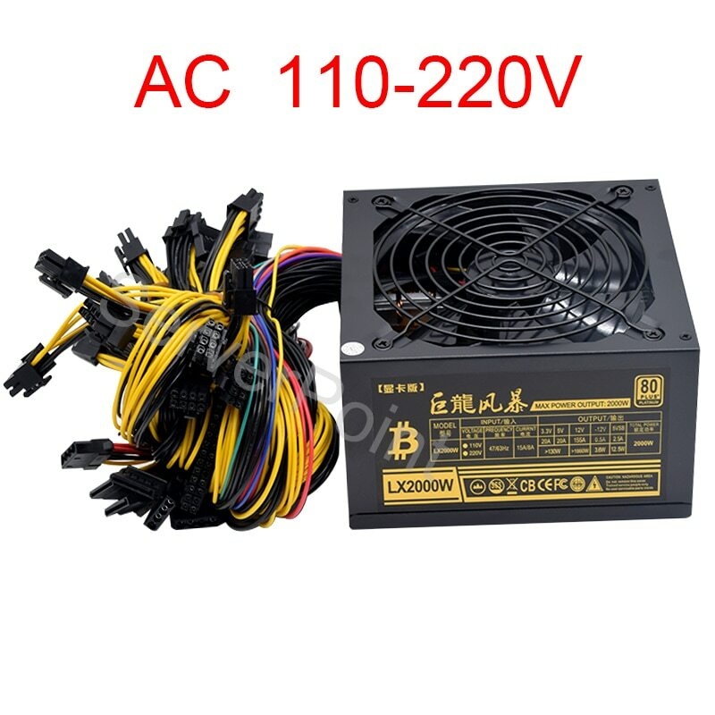 Für AC110-220v ATX PC 2000W Ne – 2000W Atx Mining Power Supply Bewertung und Preis